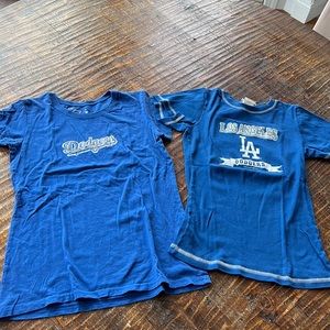 2 Small Ladies LA Dodgers Tees